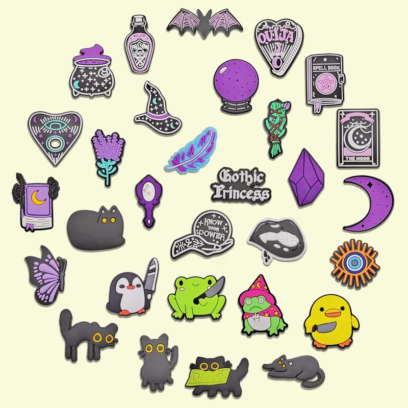COOTRUKER 30pcs Shoes Charms for Clogs Pins Bag Accessories for Girls Boys Kids Shoes Decoration Charms for Women Men Party Favors - Image 2